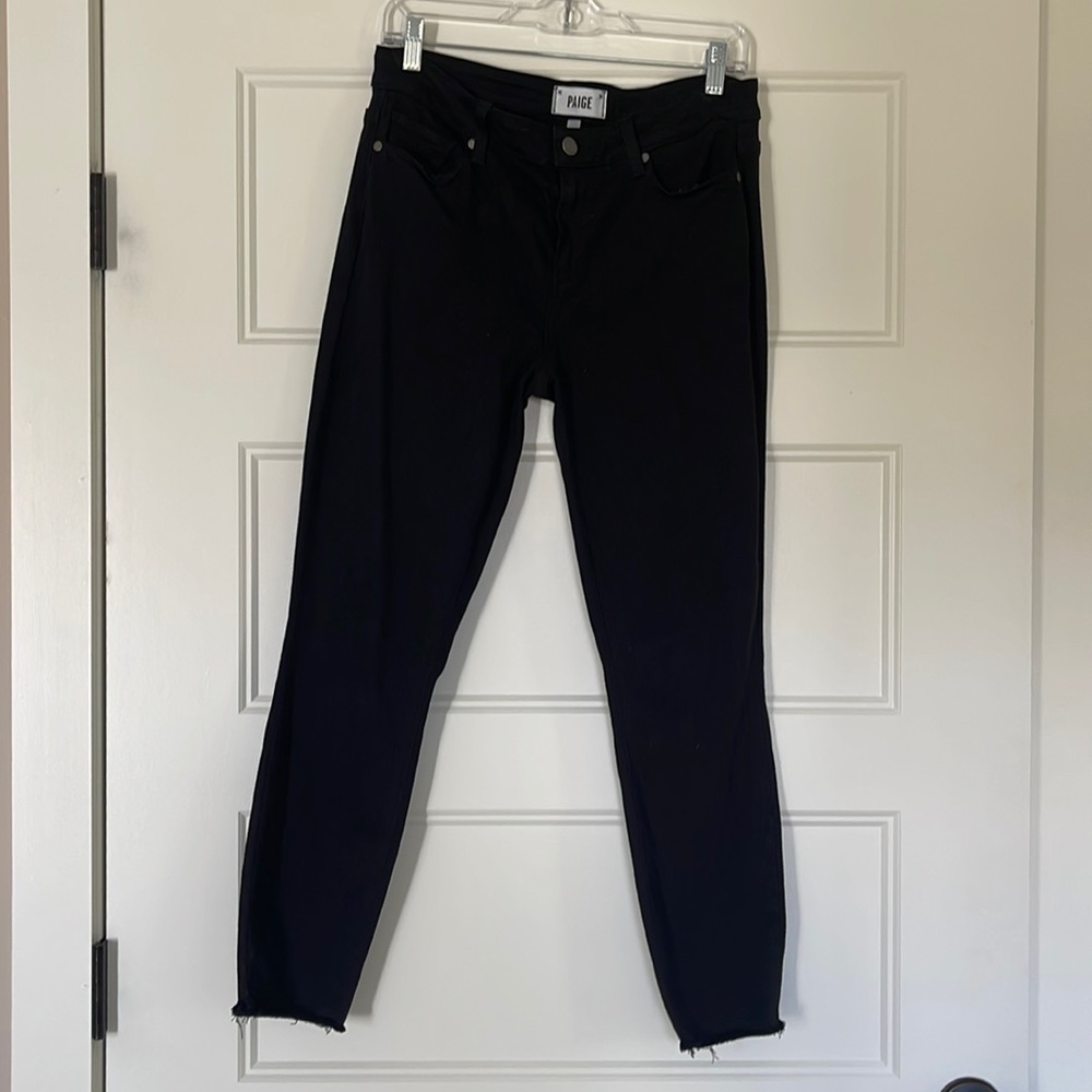 Paige Premium Denim Verdugo Crop Black 28